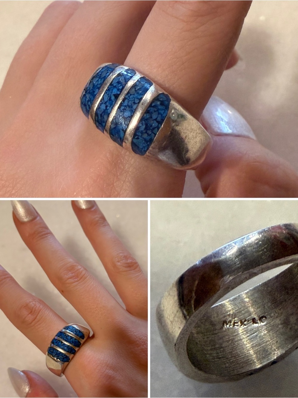 Vintage Sterling turquoise ring